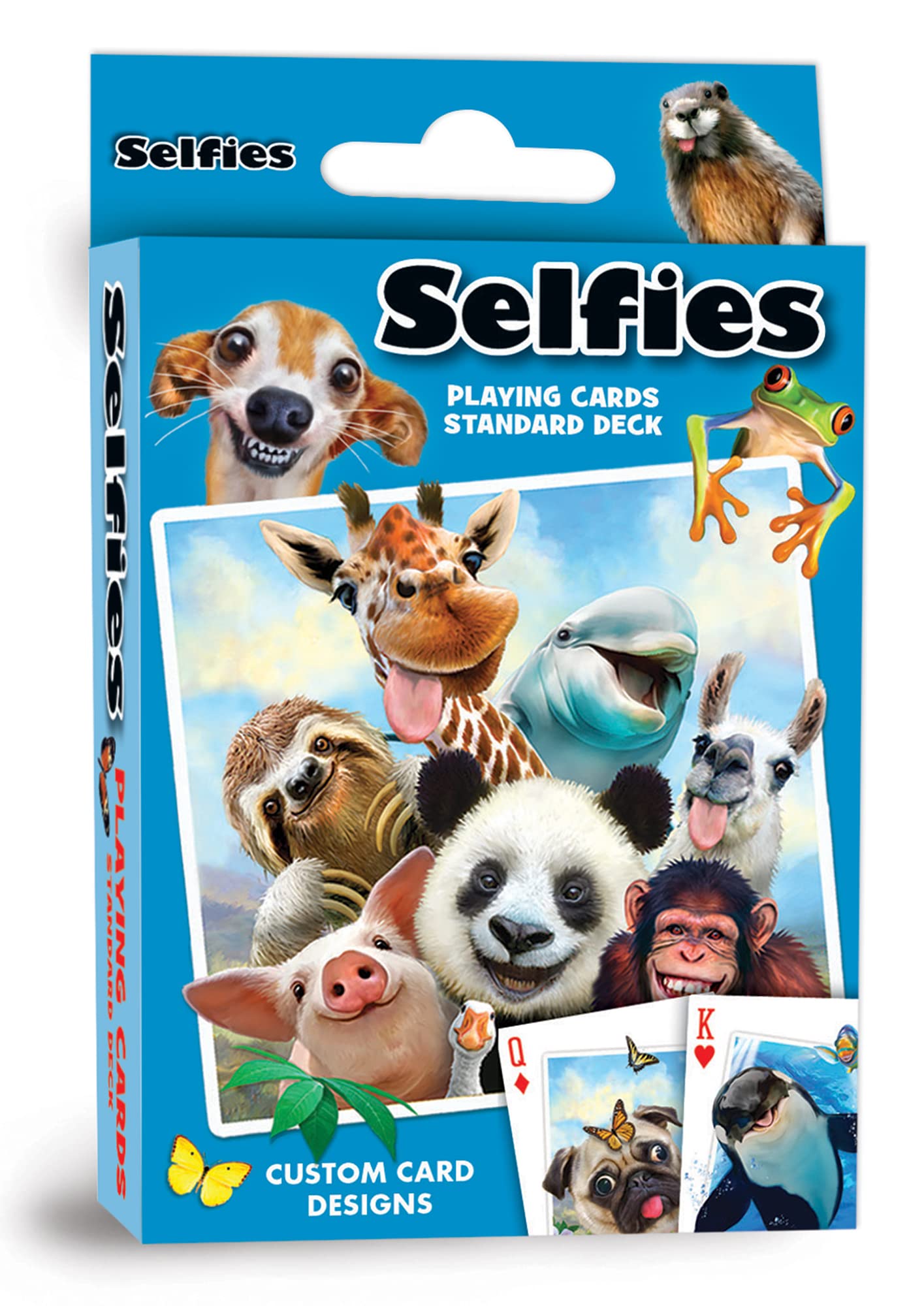 MasterPieces Kids Games - Selfies Playing Cards for Adults, Kids, and Family