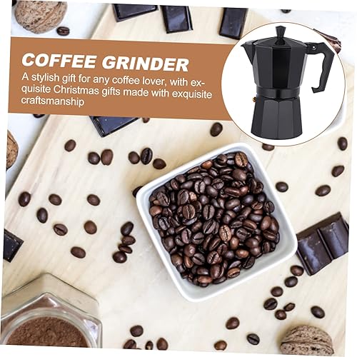 Miniatura 8 de LIFKOME Cafetera para estufa de inducción, 6 tazas, color negro, fácil de usar, portátil, segura para alimentos, de aluminio para oficina en casa