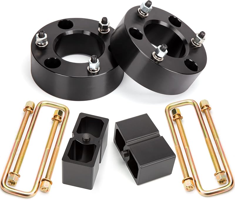 Kit de levantamento da suspensão Dynofit para Chevy Silverado 1500 e GMC Sierra 1500 – 3" dianteiro e 2" traseiro