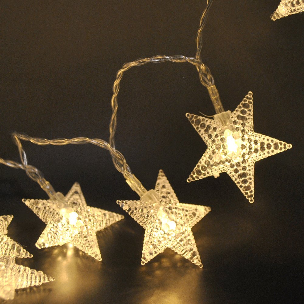 LightsGo USB Powered 50 LED 5M Star Indoor LED Fairy Lights for PC, MAC, Phone charger (Warm White)