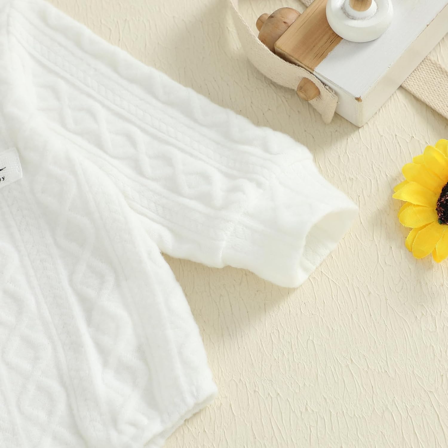 Infant Baby Boy Fall Winter Clothes Long Sleeve Lapel Collar Dinosaur Sweater Romper Bodysuit Pants 2PCS Outfits Set - Image 6