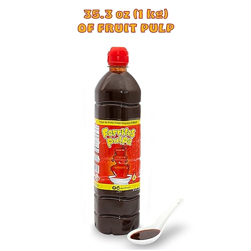Miniatura 10 de Zumba Pica Forritos Pulpa Chamoy Salsa de 74 oz 210 kg - Caramelo de gamuza - Salsa de gamuza para fruta - Pasta de gamuza - Chamoy Chamoy - Pasta