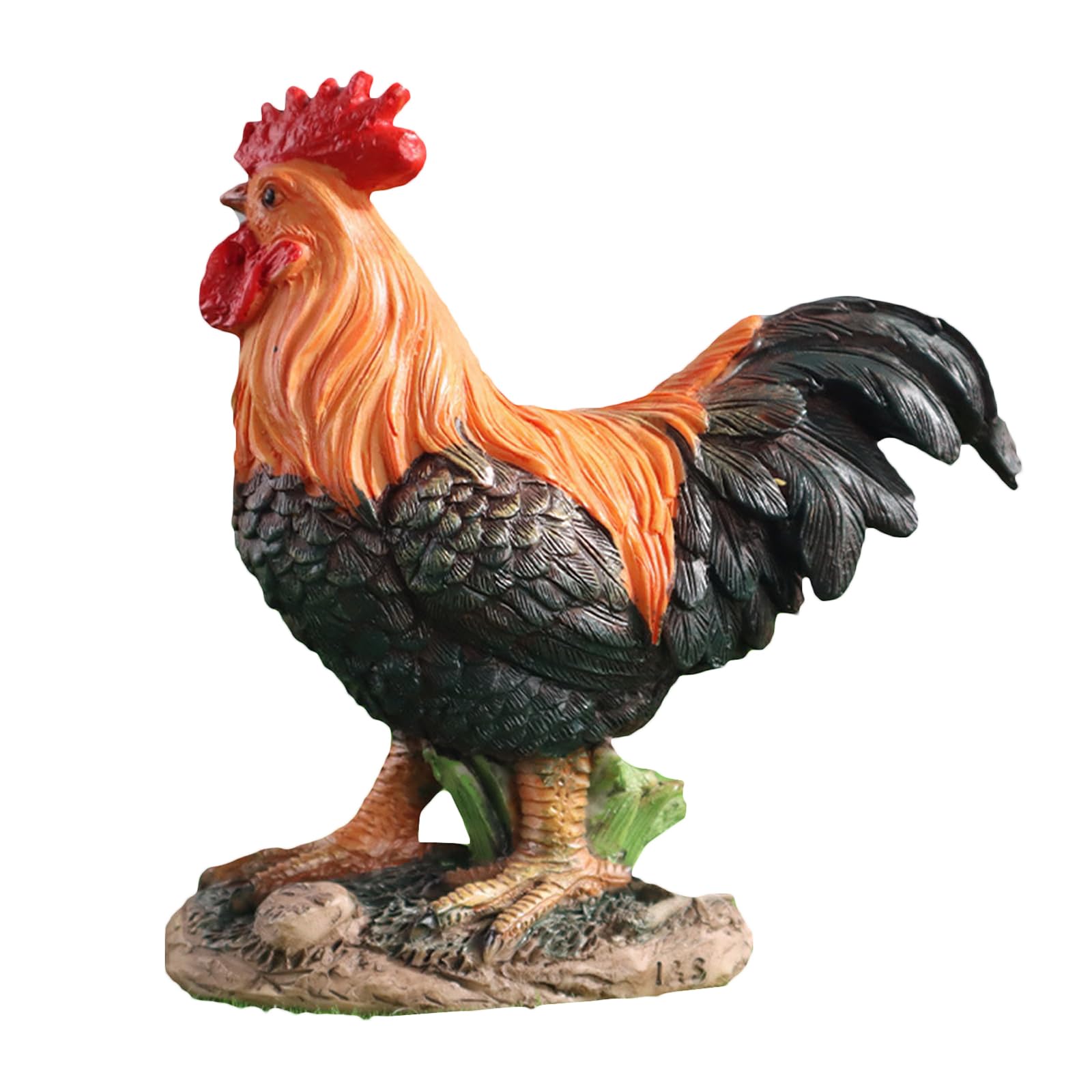 YXCQHZM Chicken Bird Statue - Country Chicken Statue - Funny Farm Sculpture, Garden Decor (Roosters)