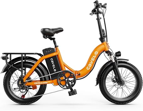 CBVELO 1000W Folding Electric Bike for Adults, 48V/20AH Foldable E-Bike with Long-Range Removable Battery, 30+MPH, 80 Miles Max Range, 20" Fat Tire Ebike for Commuting and City Travel