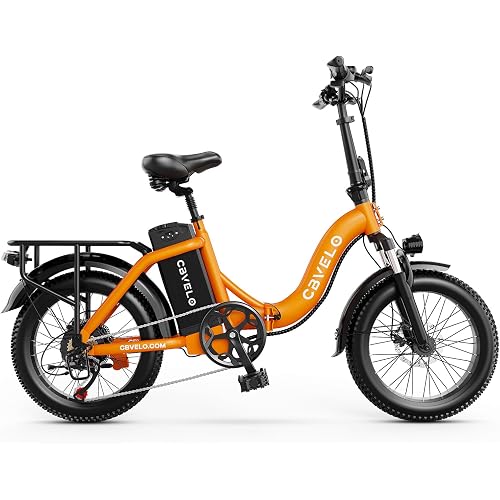 CBVELO 1000W Folding Electric Bike for Adults, 48V/20AH Foldable E-Bike with Long-Range Removable Battery, 30+MPH, 80 Miles Max Range, 20" Fat Tire – Ebike for Commuting and City Travel