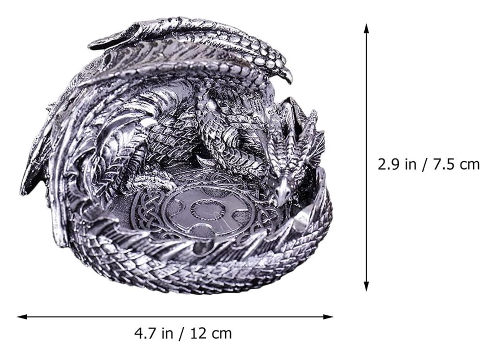 popielniczka pojemnik na popiół Dragon Design popielniczka retro popielniczka do domu biuro domowe dekoracje jesienne artykuły gospodarstwa domowego