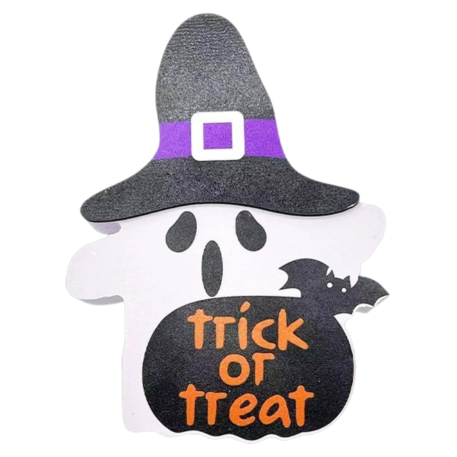 Virelynx Halloween Ghost Table Sign, Wooden Spooky Ornament for Tray