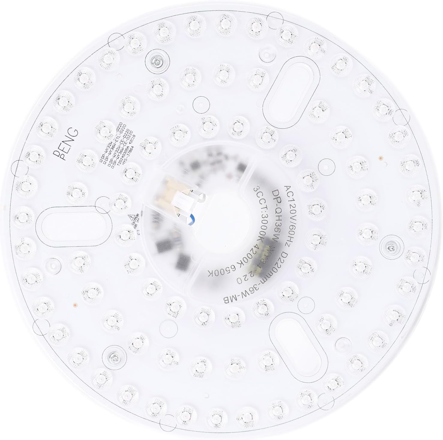 Pomya 8.66 Inch LED Engine Retrofit Light Kit for Ceiling Fan Light Replacement Panel, 3000K 4200K 6500K Color Temperature Adjustable, 36W Dimmable Round Light, Magnetic