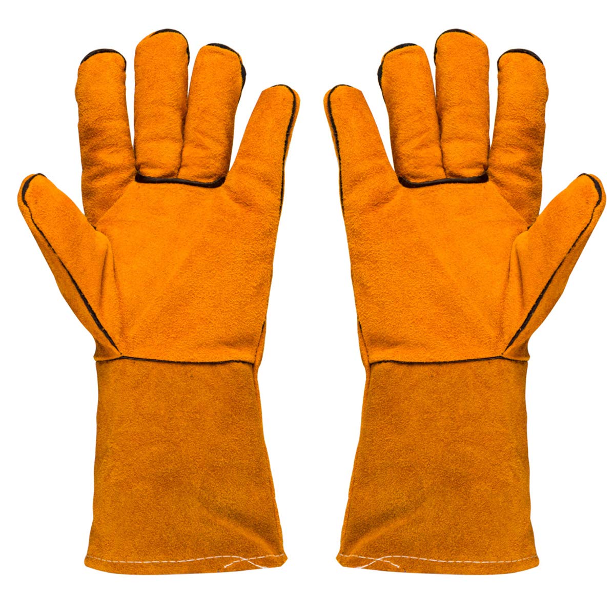 Buy Welding Gloves,Heat Resistant,Flame Retardant Welders Gauntlet