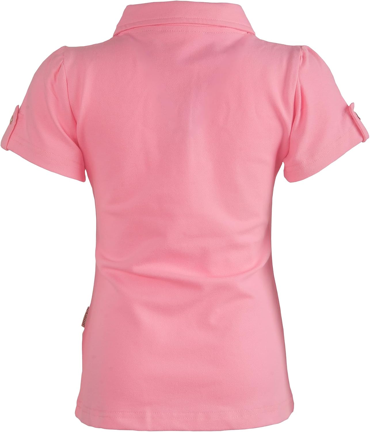 Girl Short Sleeve Cotton Ruffle Polo Shirt Top