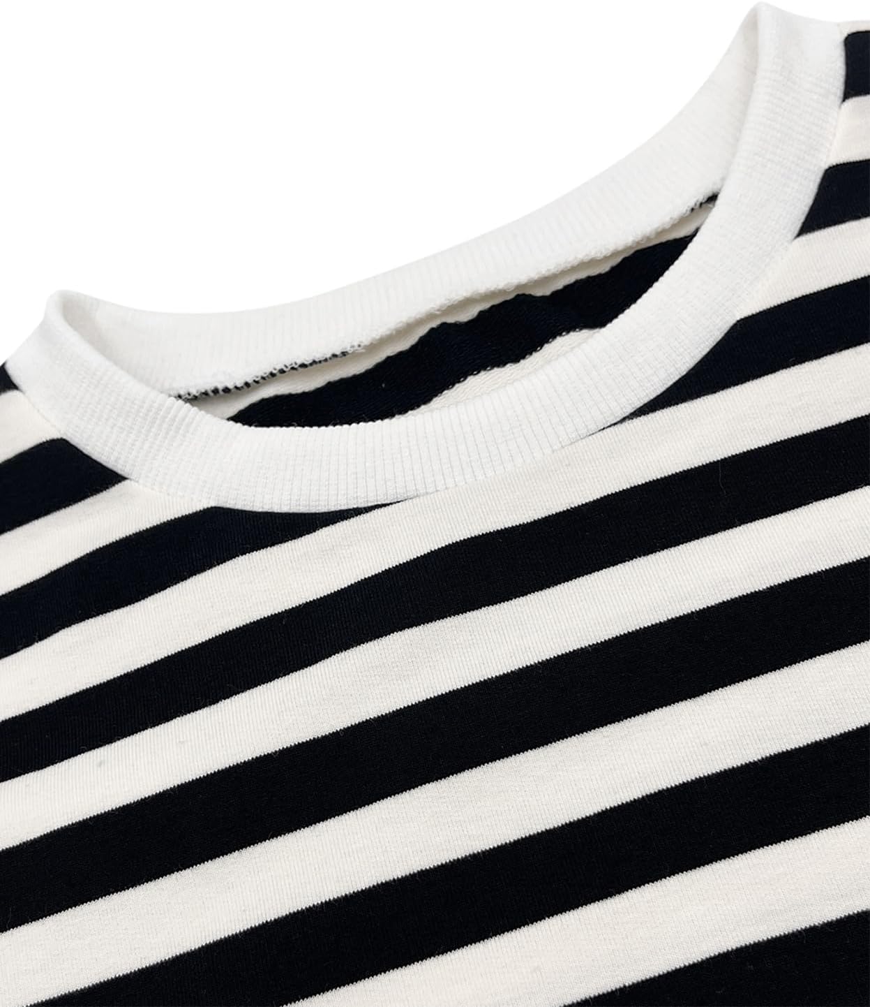 Orchidays Women’s Striped Loose Fit Long Sleeve Sweatshirts Crewneck Color Block Drawstring Pullover Tops - Image 6