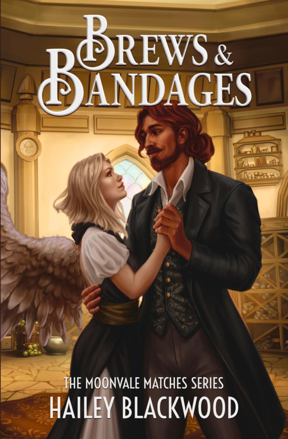 Brews and Bandages: A Cozy Fantasy Romance (Moonvale Matches)