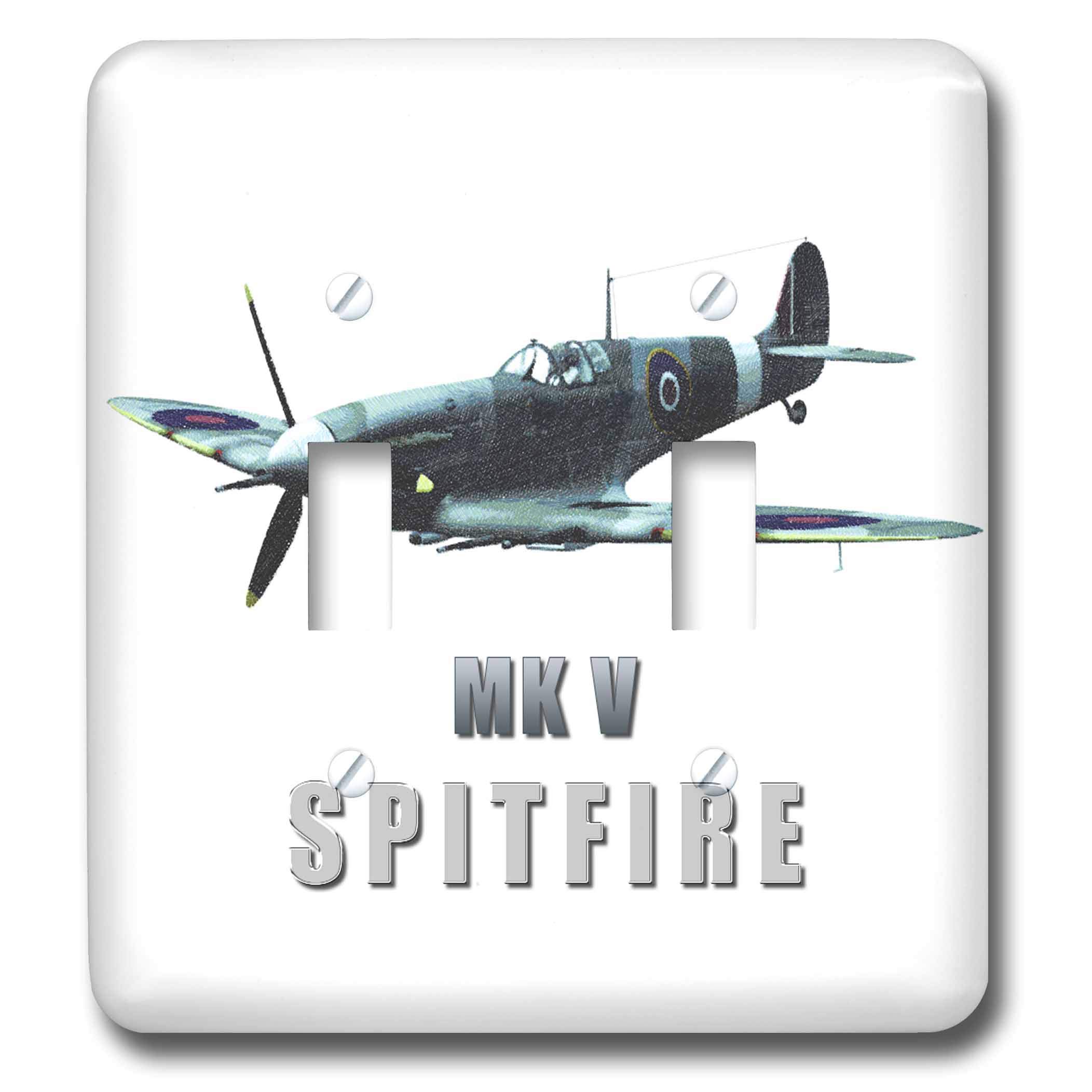 Spitfire Aircraft interrupteur 3dRose au design exclusif et durable