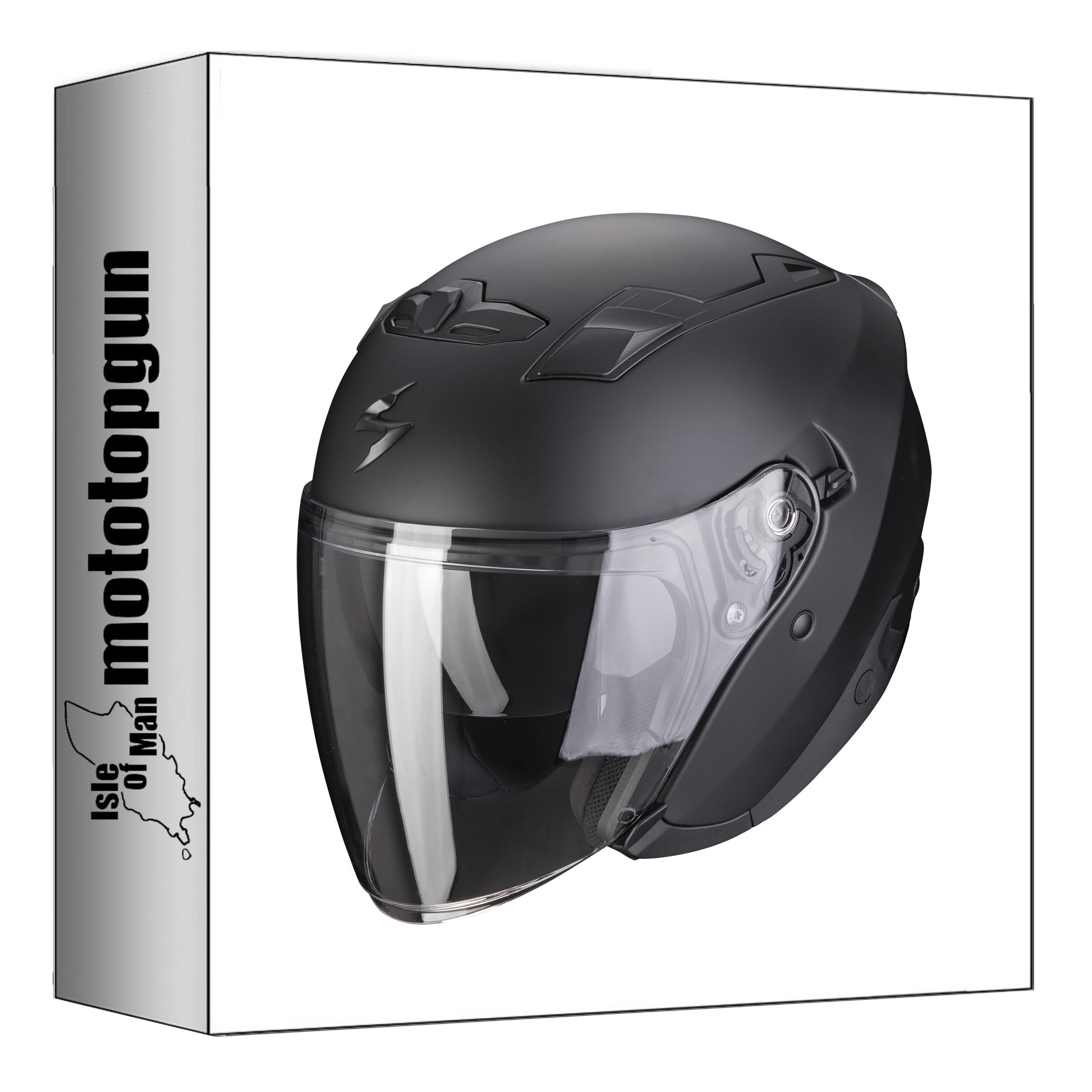 Casque Scorpion exo-230 Solid noir mat finition haut de gamme - 4