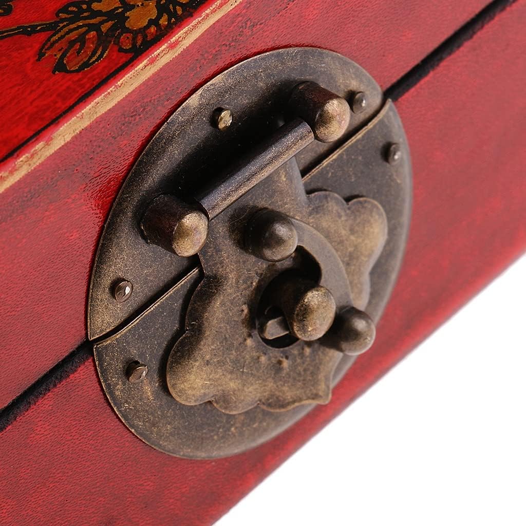 Storage Case Box Treasure Chest Wooden Art Crafts Antique Storage Box Handmade Vintage Box