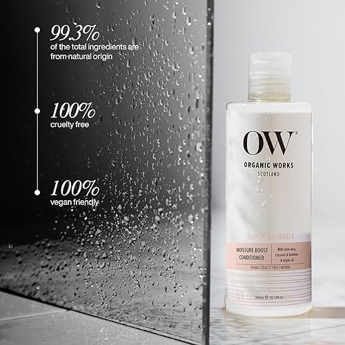 Miniatura 2 de Organic Works Super Naturals - Acondicionador para aumentar la humedad, acondicionador de aceite de argán para retención de humedad y control de