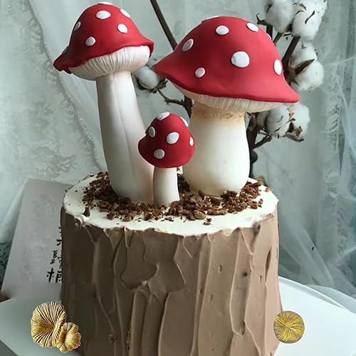 Miniatura 7 de Moldes de silicona para decoración de pasteles de hongos y plantas, moldes de fondant, moldes de ginkgo biloba para dulces de chocolate para