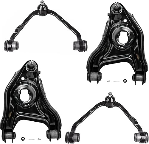 Miniatura 594 de Detroit Axle - Kit de brazos de control delanteros de 4 piezas para Chevrolet Aveo Aveo5 Pontiac G3 Wave Wave5 Suzuki Swift+, 2 brazos de control