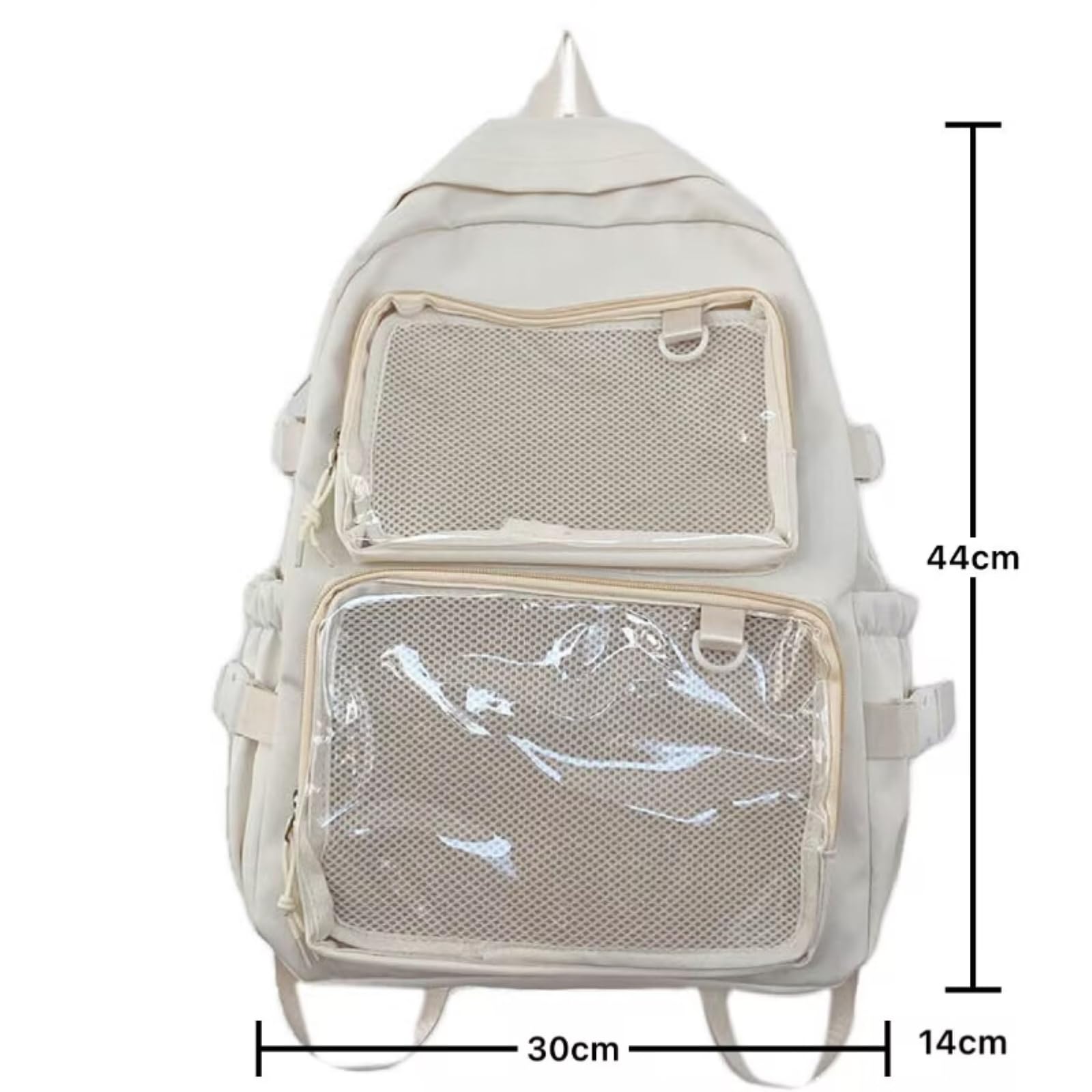 Zaino da Viaggio Borsa Trasparente ITA per Ragazze Fumetti Svantaggi Grande capacità Donna Moda Borse Scolastiche Studente Universitario-Pink