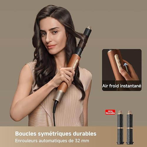 DREAME AirStyle Pro, Appareil de coiffure multifonction 7 en 1, séchage rapide, 2 cylindres de bouclage, cheveux volumineux, brosse lissante, réduction des frisottis, 2026 Nouvelle Version - 2