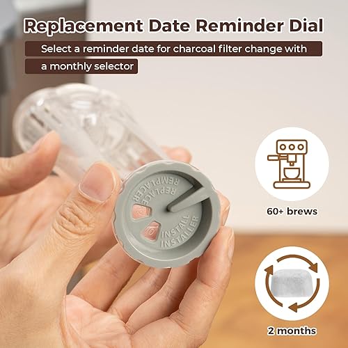 Miniatura 3 de Kit de inicio de reemplazo de filtro de agua de mango alto K2.0 para Keurig 2.0 con 3 cartuchos de filtro de agua de carbón