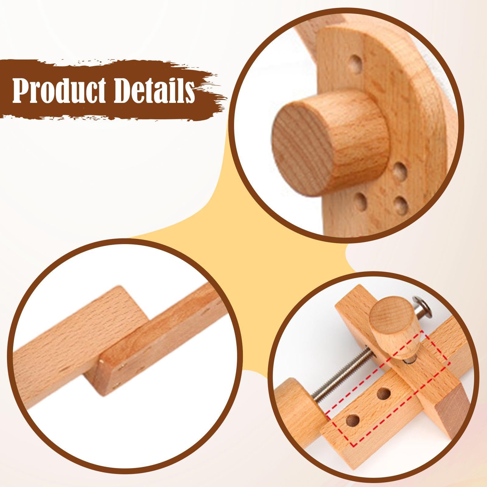 Soporte para Bastidor de Punto de Cruz de Madera Portátil Y Profesional con