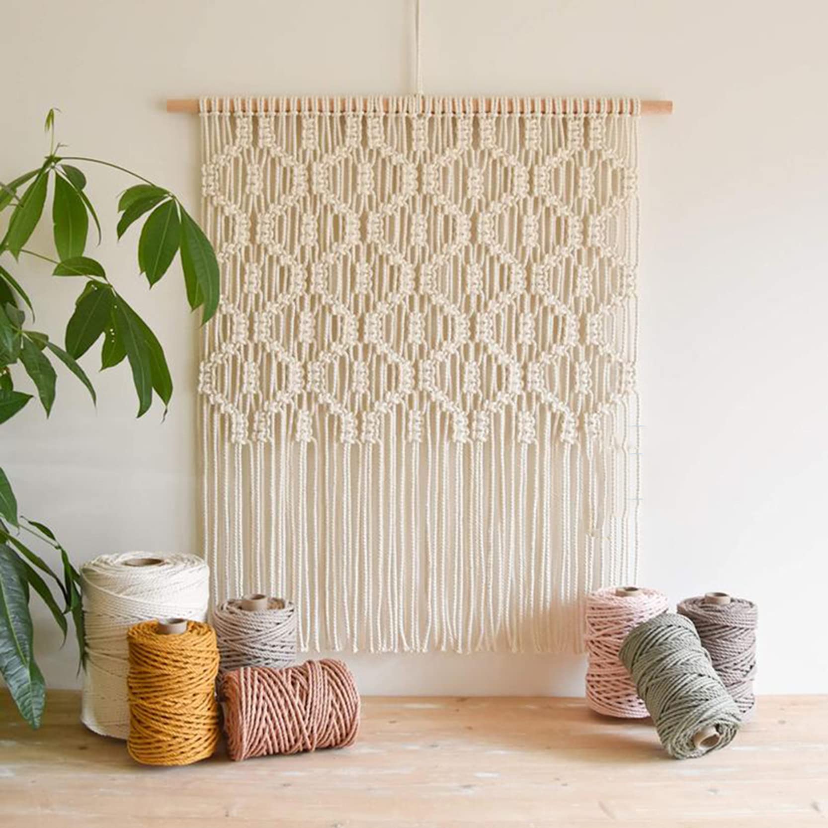 Macramé Wandtapijt Grote Muurdecoratie, Boho