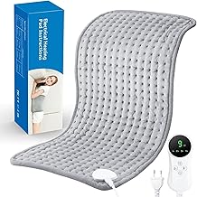 Heating Pad 30 x 60 cm Electric Heat Pad with Automatic Shut-Off and 9 Temperature Levels, Heating Pad for Back, Neck, Shoulder, Belly
