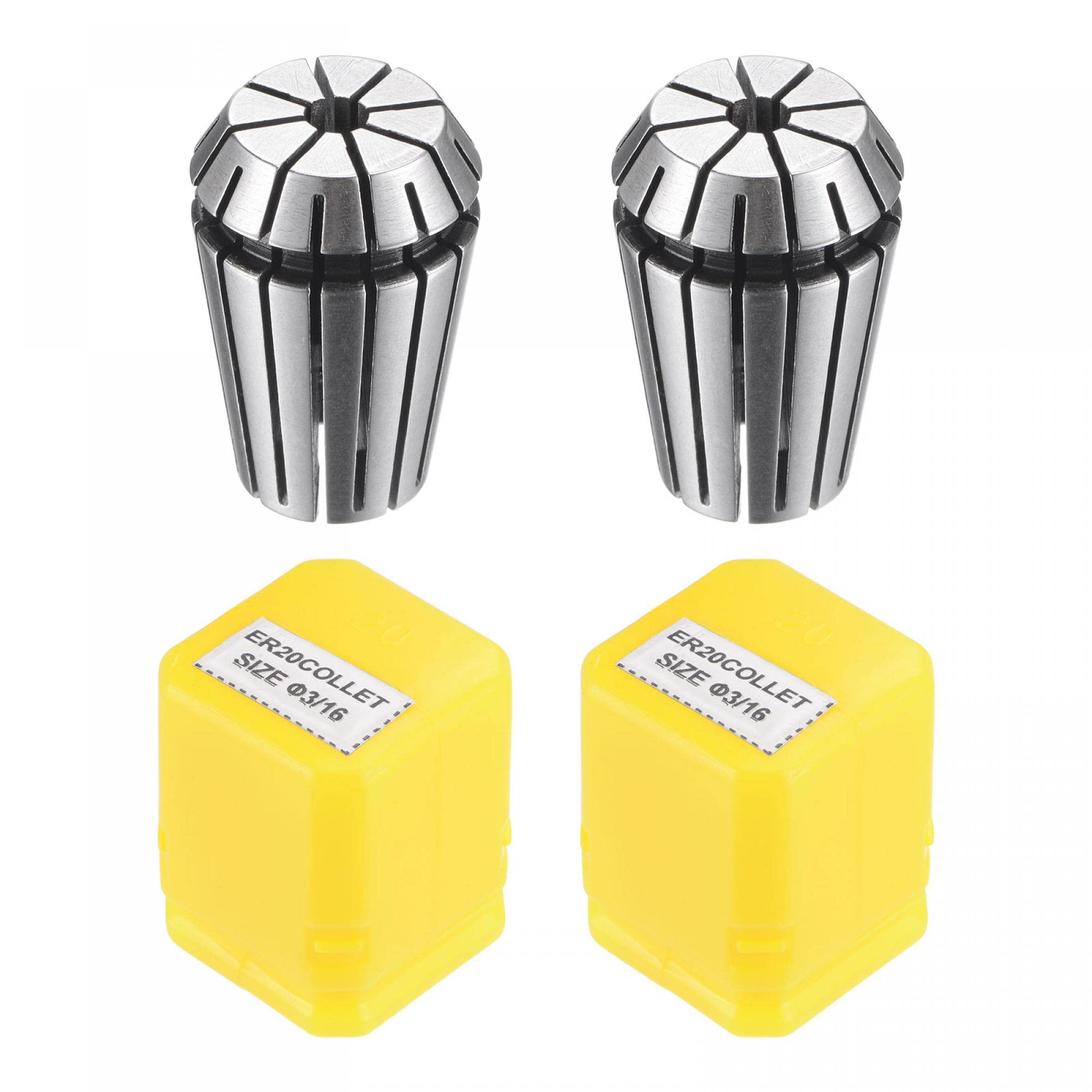 uxcell ER20 Spring Collet, 3/16" Chuck for CNC Engraving Mac -1