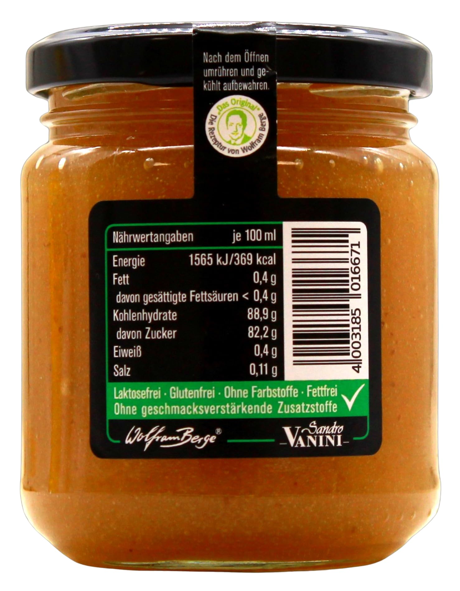 Wolfram Berge Tessinger Senfsauce Grüne Feige, 6er Pack (6 x 200ml)