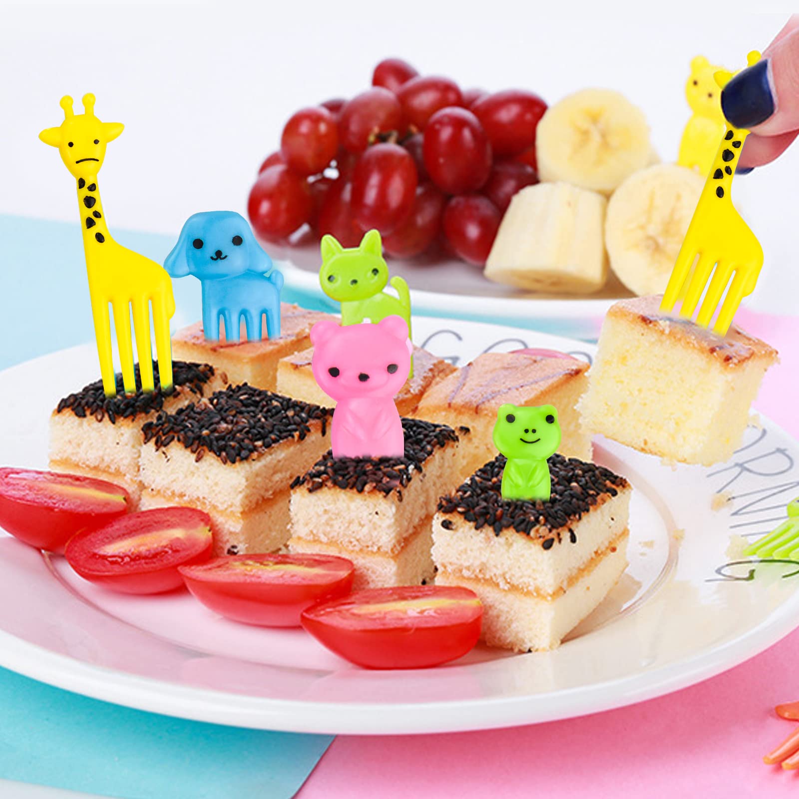 Cartoon Gabel Essen Obst Gabel Forkscake Wiederverw Produktbild-Vorschau 8