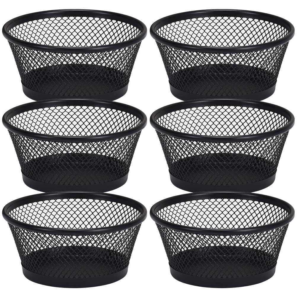 STOBAZA Sundries Container Desk Organizer Mesh Bowls Stackable Paperclip Basket Paper Clip Holder for Office