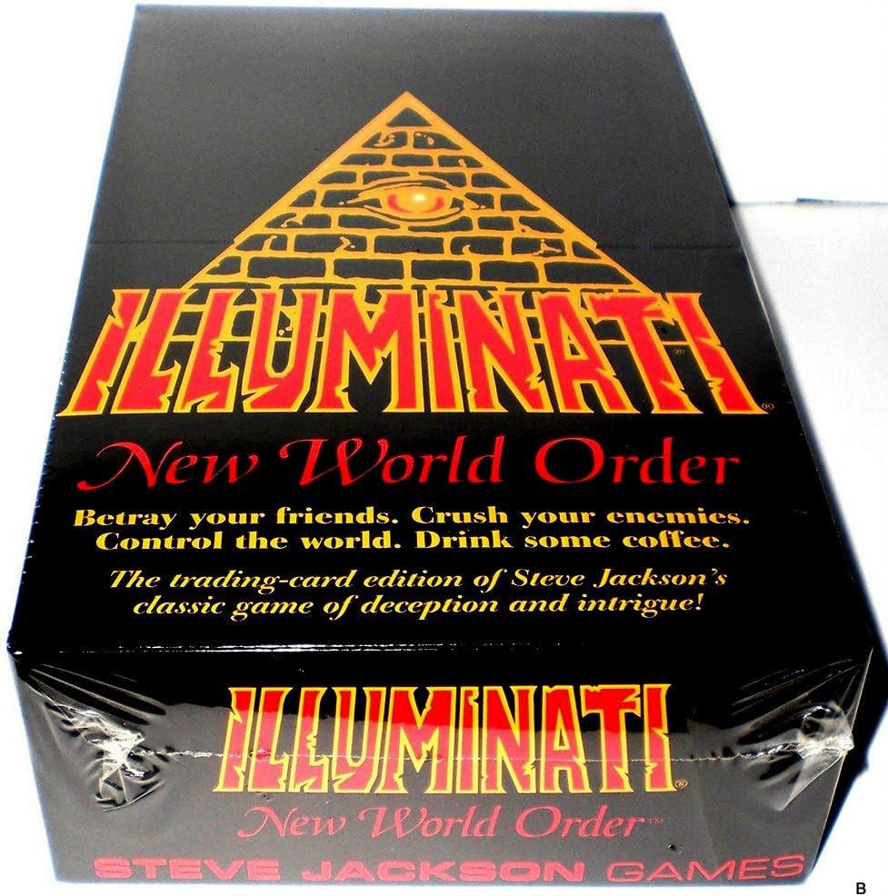 Illuminati 1995 New World Order Card Game Factory Sealed CCG Nib(INWO: Limited Edition Booster Pack POP)(540 Cards Total) by Steve Jackson( First Printing Original Version Extremely Rare 1994-1995)