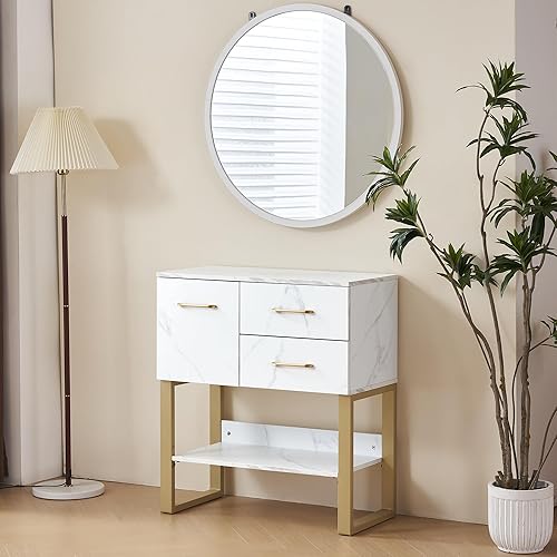 Miniatura 2 de BarberPub Estación de peluquería de belleza, gabinete de almacenamiento de pared de spa, equipo de salón de estilo para estilista, tocador de baño