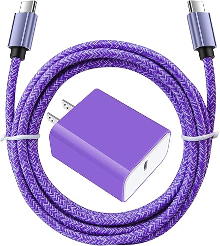 Miniatura 8 de Cargador de pared USB C, cable de carga rápida PD de 20 W para Samsung Galaxy S24 S23 S22 S21 S20 FE S10e A15 5G A14 A21, Google Pixel 8a 8 Pro 7a 6