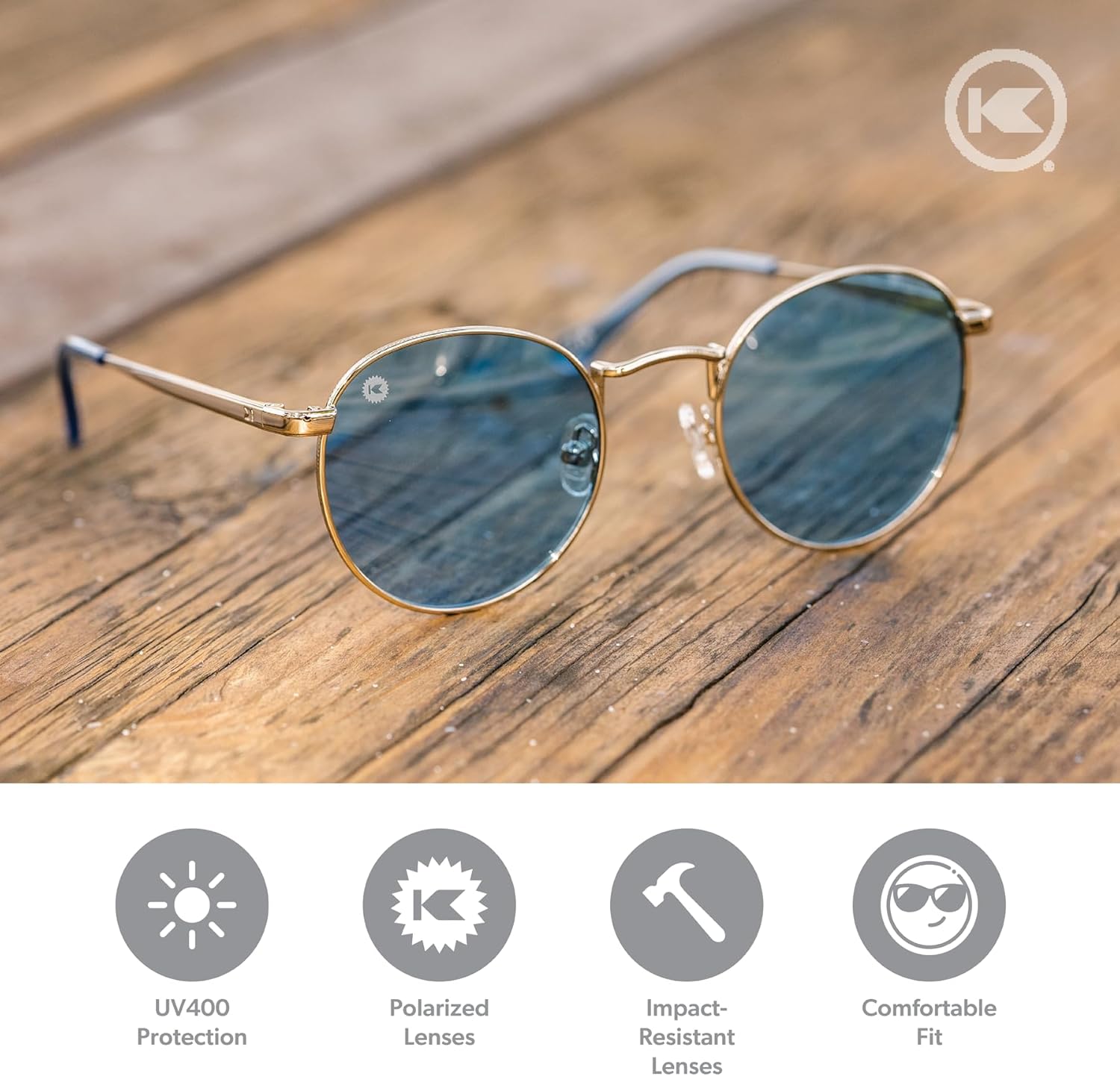 Knockaround Love & Haights Polarized Sunglasses for Men & Women - UV400 Protection - Image 2