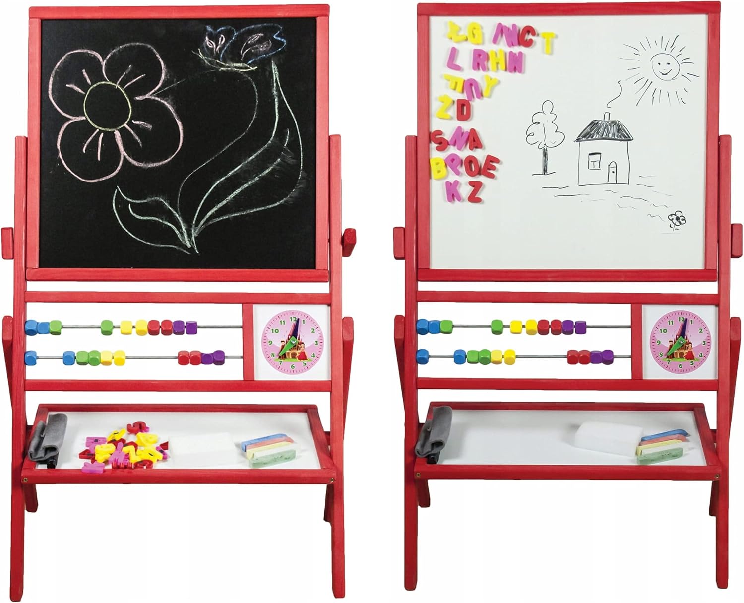 TC Rotary Colour Magnetic Board, Red