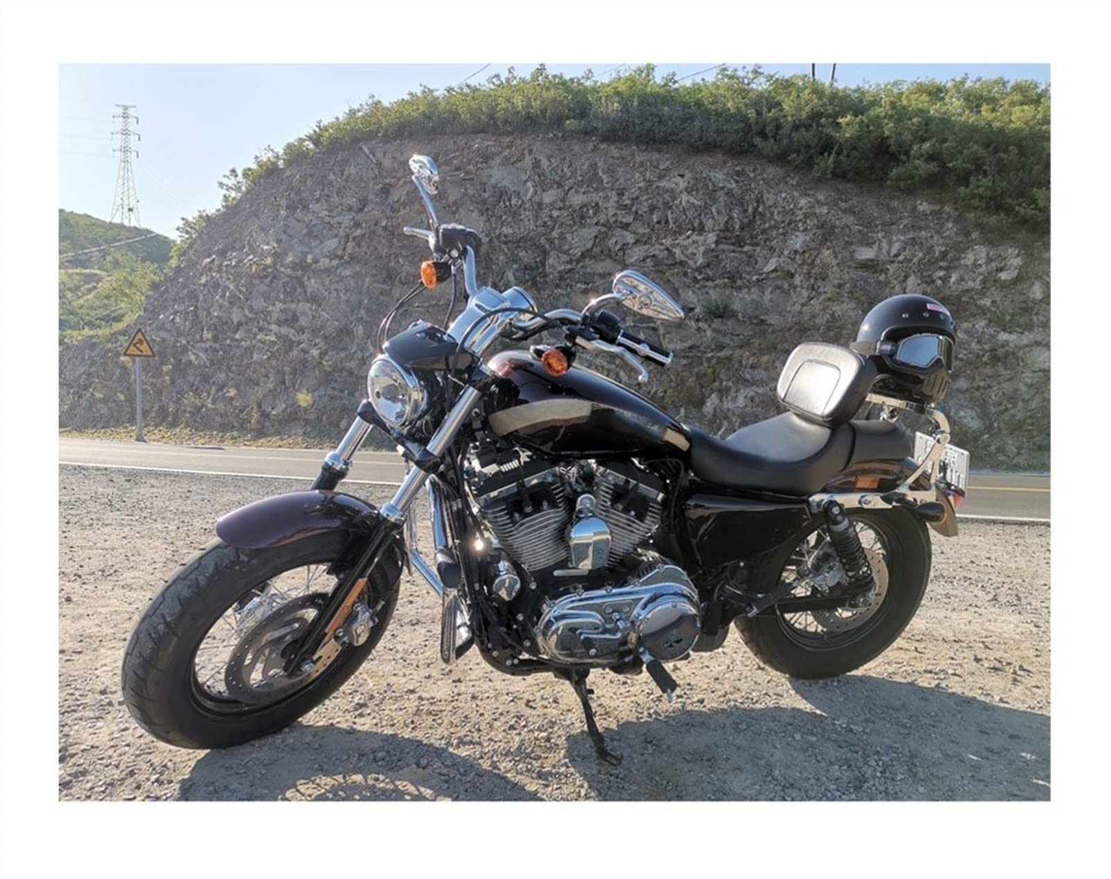 NINOMA Schienale del Sedile del Conducente Regolabile Plug-in per Harley Dyna-Softail-Breakout-Sportster XL 883 Touring Road King Coda gobba (Color : 5)