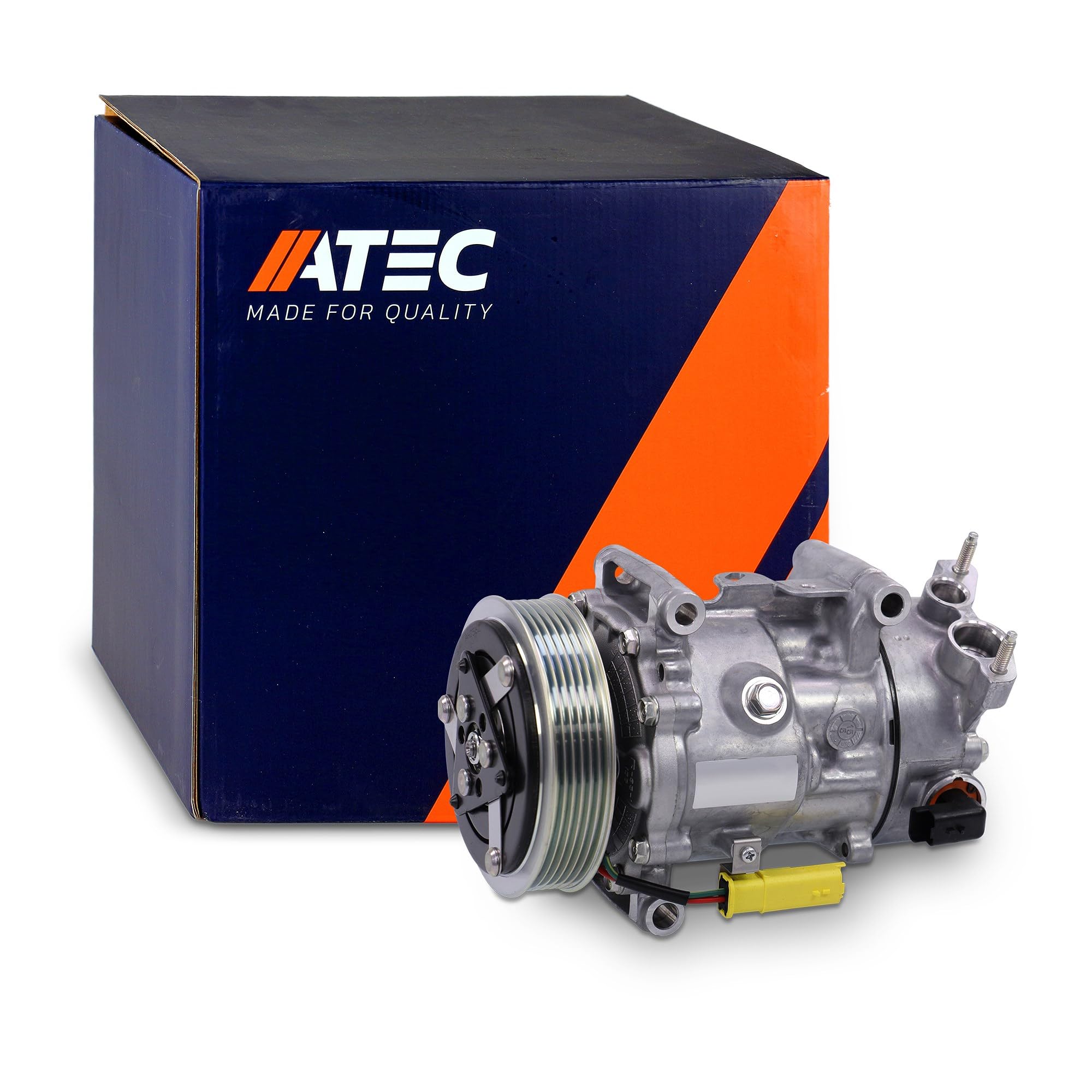 ATEC Germany 1x Compresseur de climatisation SD6C12 | Compatible avec: CITROËN BERLINGO Kasten/Großraumlimousine, BERLINGO MULTISPACE, C3 II, C3 PICASSO, C4 Coupe