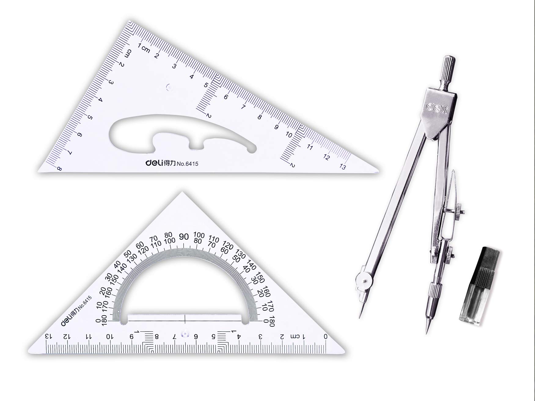 Buy oxe Student Math Geometry Set,Drawing Compass Triangle Ruler 30/60