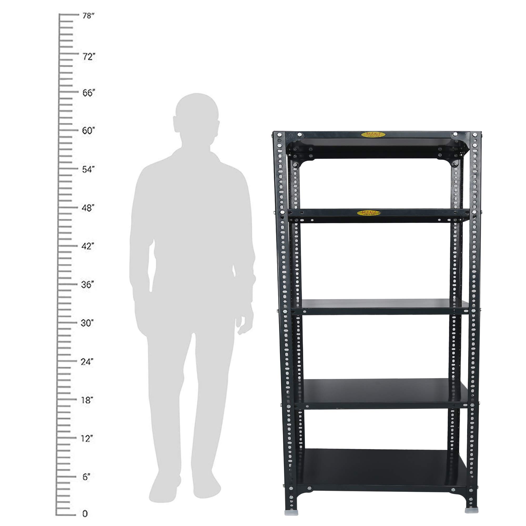 Mil-Nil Prime CRC Shelf Unit - 5 Shelves, Grey -3