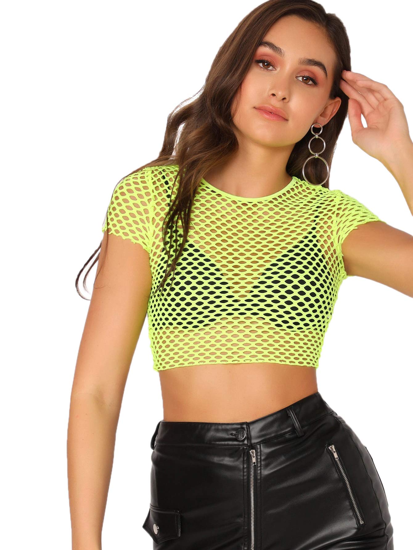 Blusa Transparente Com Botões SweatyRocks - Manga Comprida Branca Para Meninas