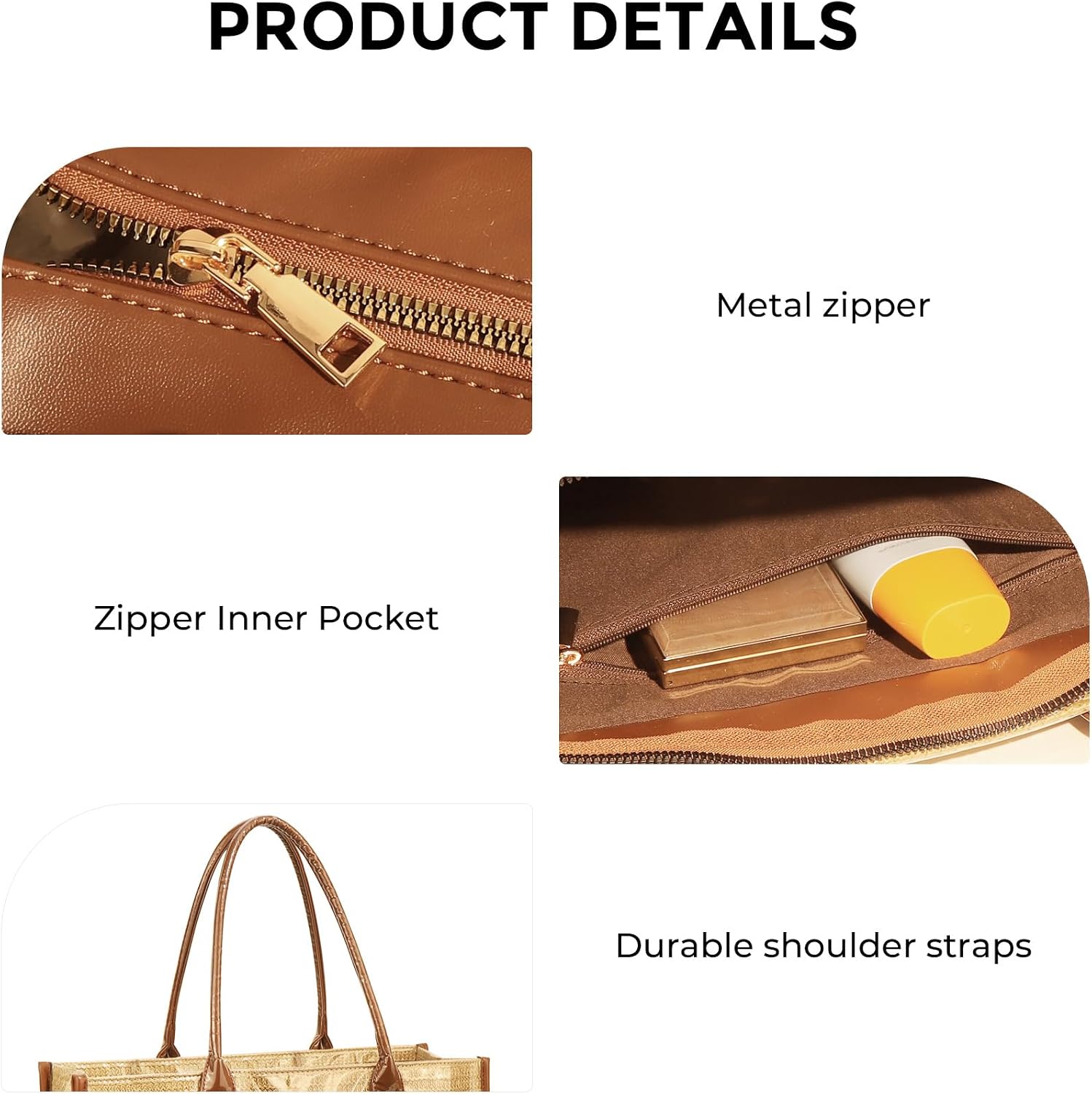 Lushandy PVC Tote Bag Women's Waterproof Jelly Beach Bag Straw Tote Bags | 20L Capacity, with Handbag Scarf, Bottle Pocket