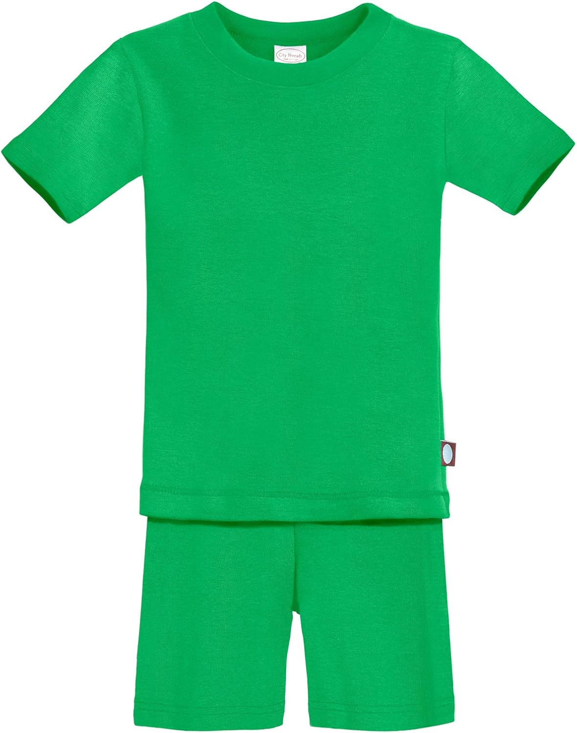City Threads Certified Organic Thermal Short Sleeve and Short Snug Pajama Set