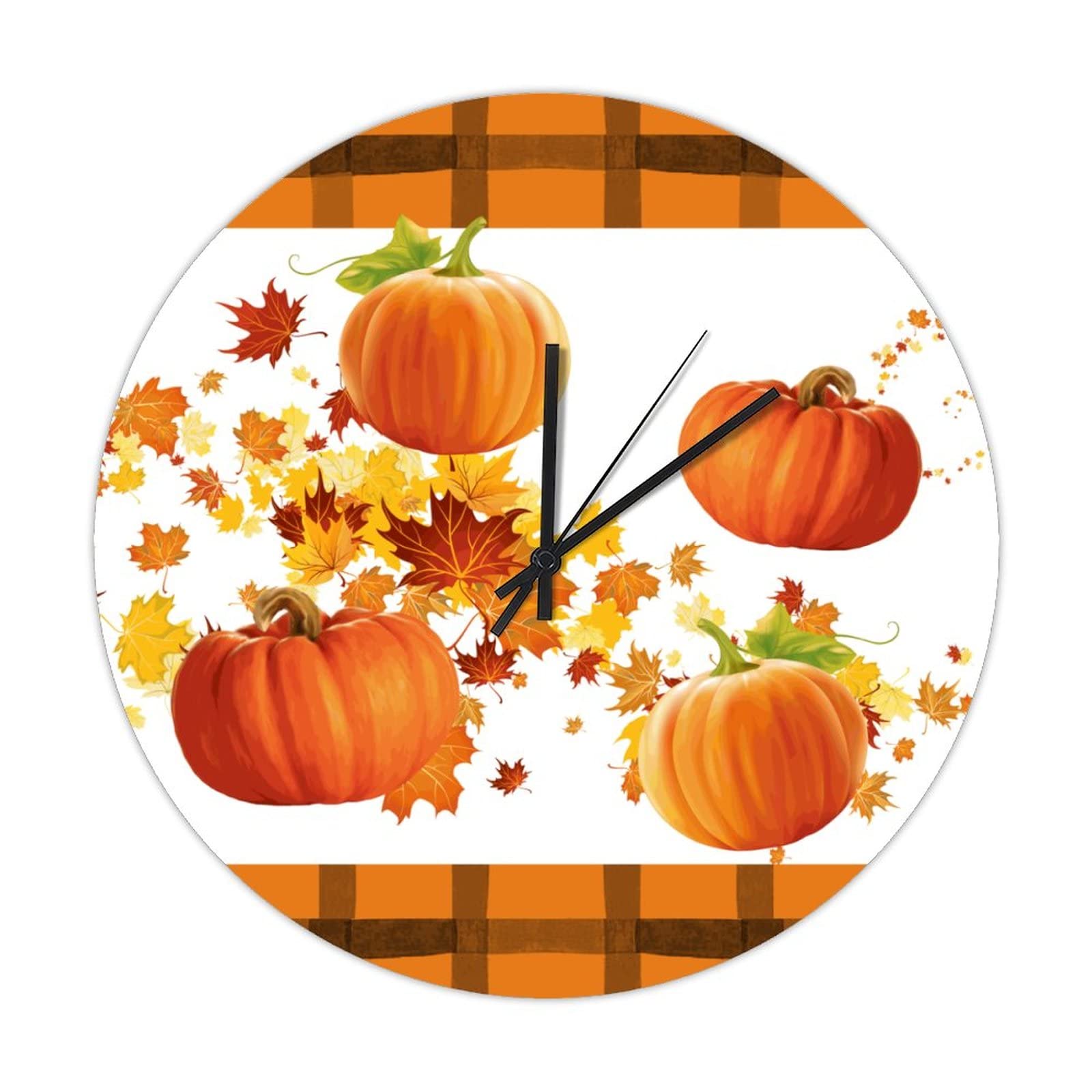 Horloge sans tic-tac en bois pour chambre et cuisine tranquille