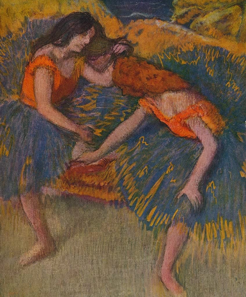 Tableau Deux danseuses Edgar Degas impression d'art mural 60x90cm - 5