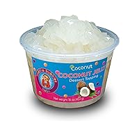 Vista 1 de Topping de postre de gelatina de coco prémium de Buddha Bubbles Boba (jalea de coco)