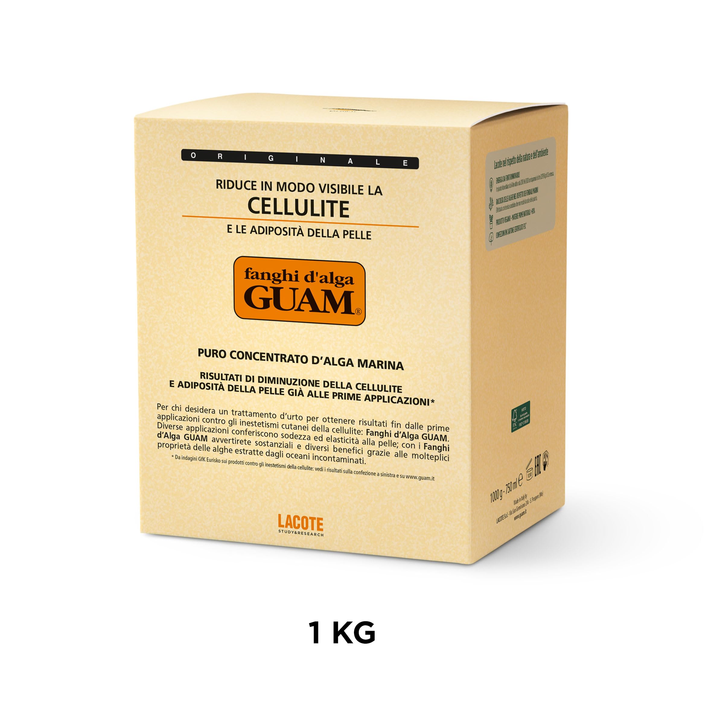 Guam Fango d' Alga 1 kg in latta celebrativa blu 40 anni di Guam