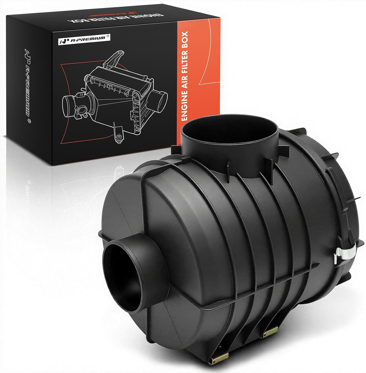 A-Premium Engine Air Filter Cleaner Box Housing Compatible with Chevy, GMC & Isuzu - W3500 Tiltmaster 2008-2009, W3500 Forward 2008, NPR 2008-2010 2012-2018, NPR-HD 2012-2019, NRR - Replace#8980504152