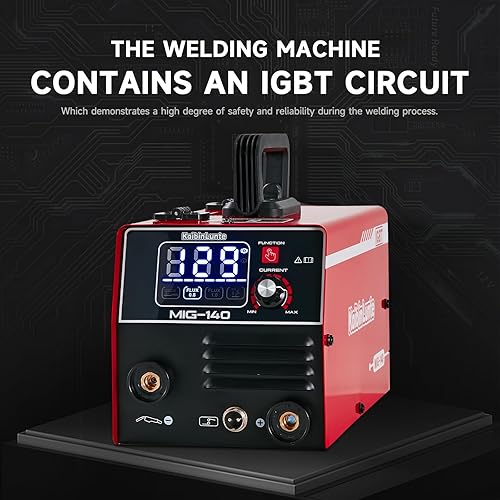 Miniatura 9 de 240A MIG Soldador Gas sin gas MIG/Lift TIG/Stick 3 en 1 Máquina soldadora portátil 110V/220V Voltaje dual con control sinérgico, pantalla digital